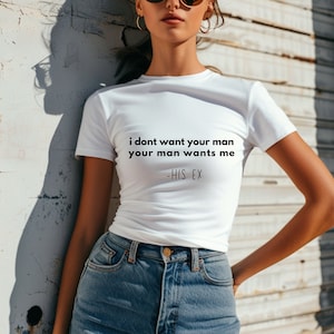 Sassy Baby Tee Funny Y2K Crop Top for Women