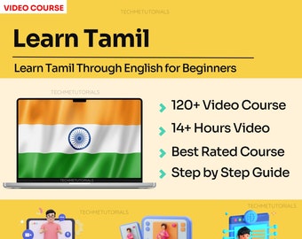 Lär dig tamilska för nybörjare [120+ lektioner i videohandledning] | Lär dig språkkurs