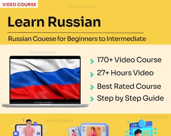 Russisch lernen für Anfänger / Fortgeschrittene [ 170+ Lessons Video Tutorial] | Sprachlernkurs lernen