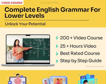 Vollständige englische Grammatik für untere Stufen 2022 - Grundlegende Fähigkeiten