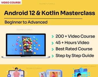 Komplett Android 12 & Kotlin Masterclass från nybörjare till avancerad