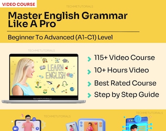 Master English Grammar Like A Pro (A1-C1) Level Training Class | Learn Language Learning Course