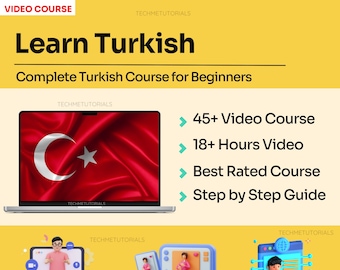 Türkisch lernen für Anfänger [45+ Lessons Video Tutorial] | Sprachlernkurs lernen