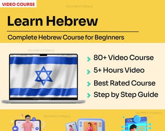 Learn Hebrew Language for Beginners [80+ Lessons Video Tutorial] | Learn Language Learning Course