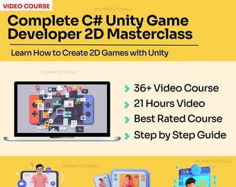 Schließen Sie die C # Unity Game Entwickler 2D Masterclass ab: Lernen Sie, wie Sie 2D-Spiele mit Unity erstellen