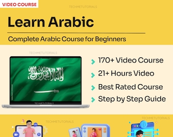 Learn Arabic for Beginners [ 170+ Lessons Video Tutorial] | Learn Language Learning Course
