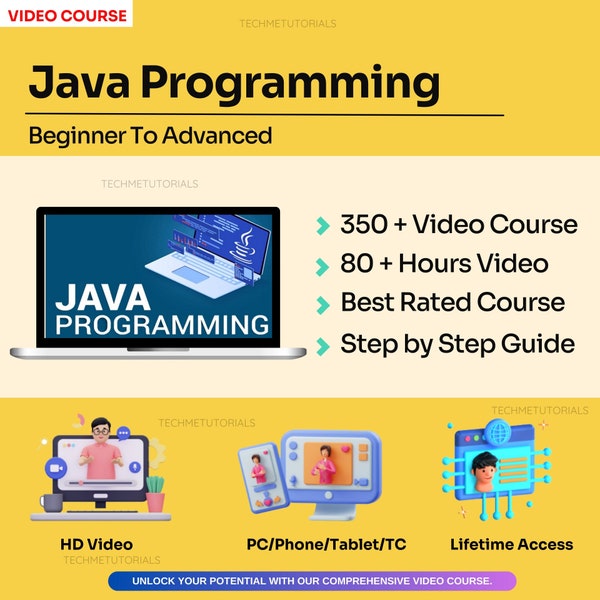 Java Programming Masterclass - From Beginner to Advanced Level - Learn Video Course