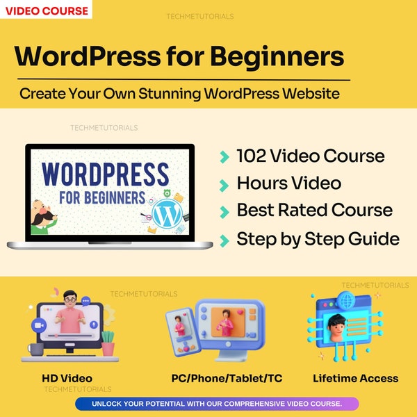 WordPress for Beginners - Create Your Own Stunning WordPress Website