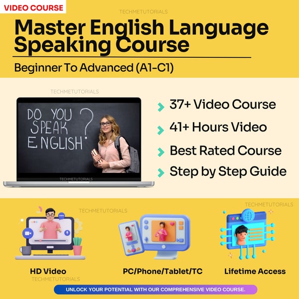 Master English Language Speaking Course - Beginner To Advanced (A1-C1) | Learn Language Learning Course