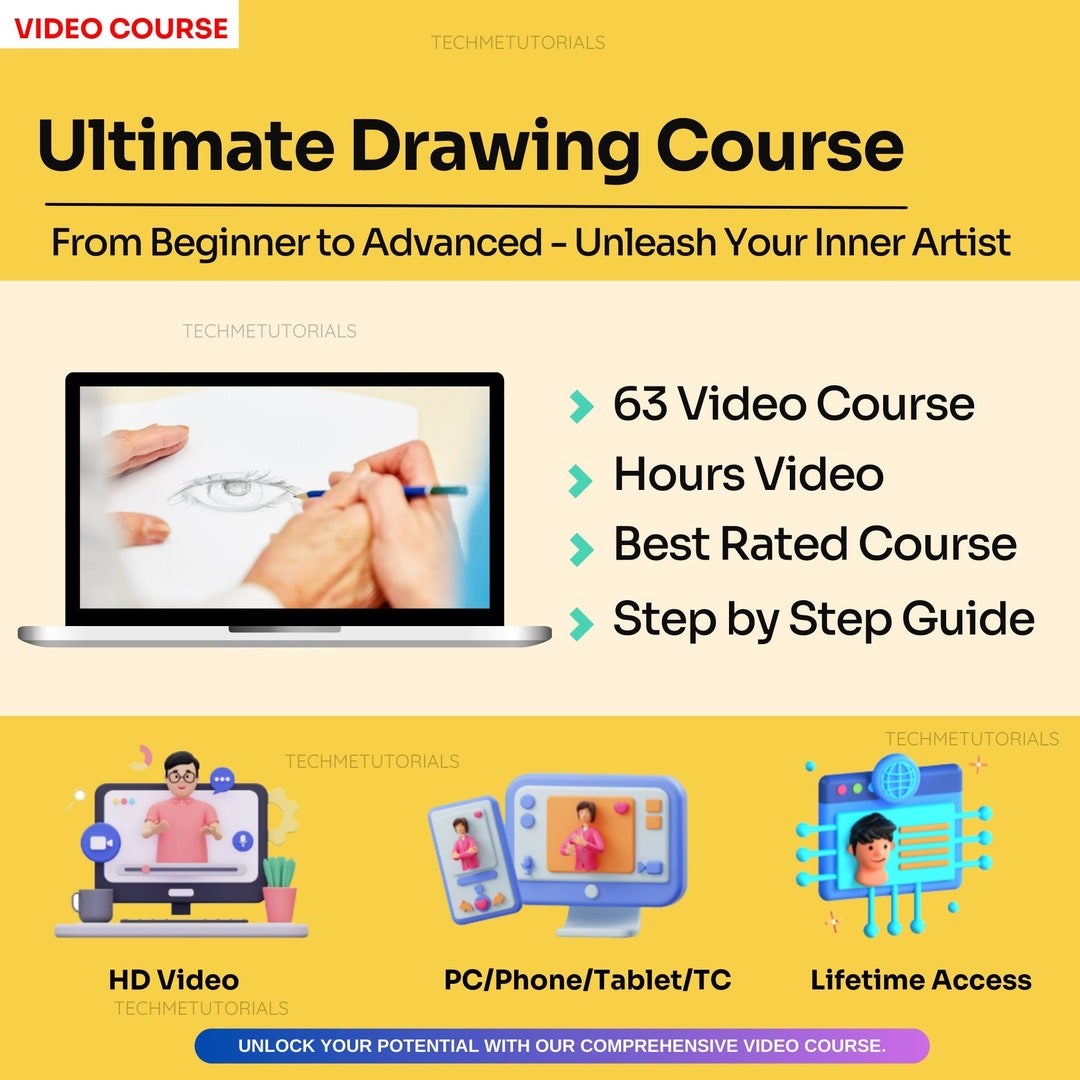 The Ultimate Drawing Course - From Beginner to Advanced - Unleash Your ...