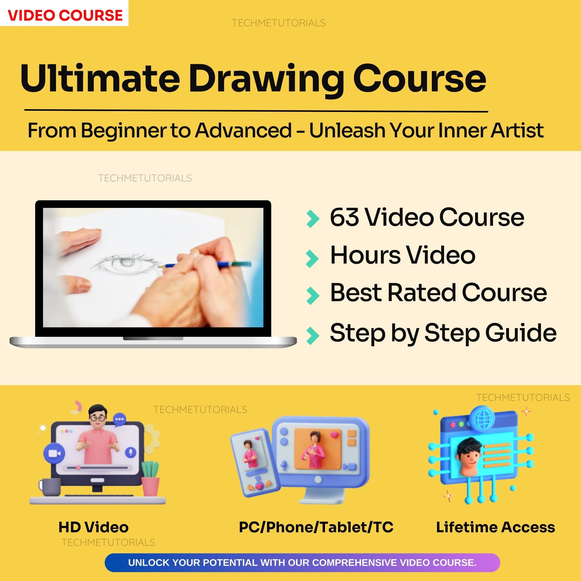 The Ultimate Drawing Course - From Beginner to Advanced - Unleash Your ...