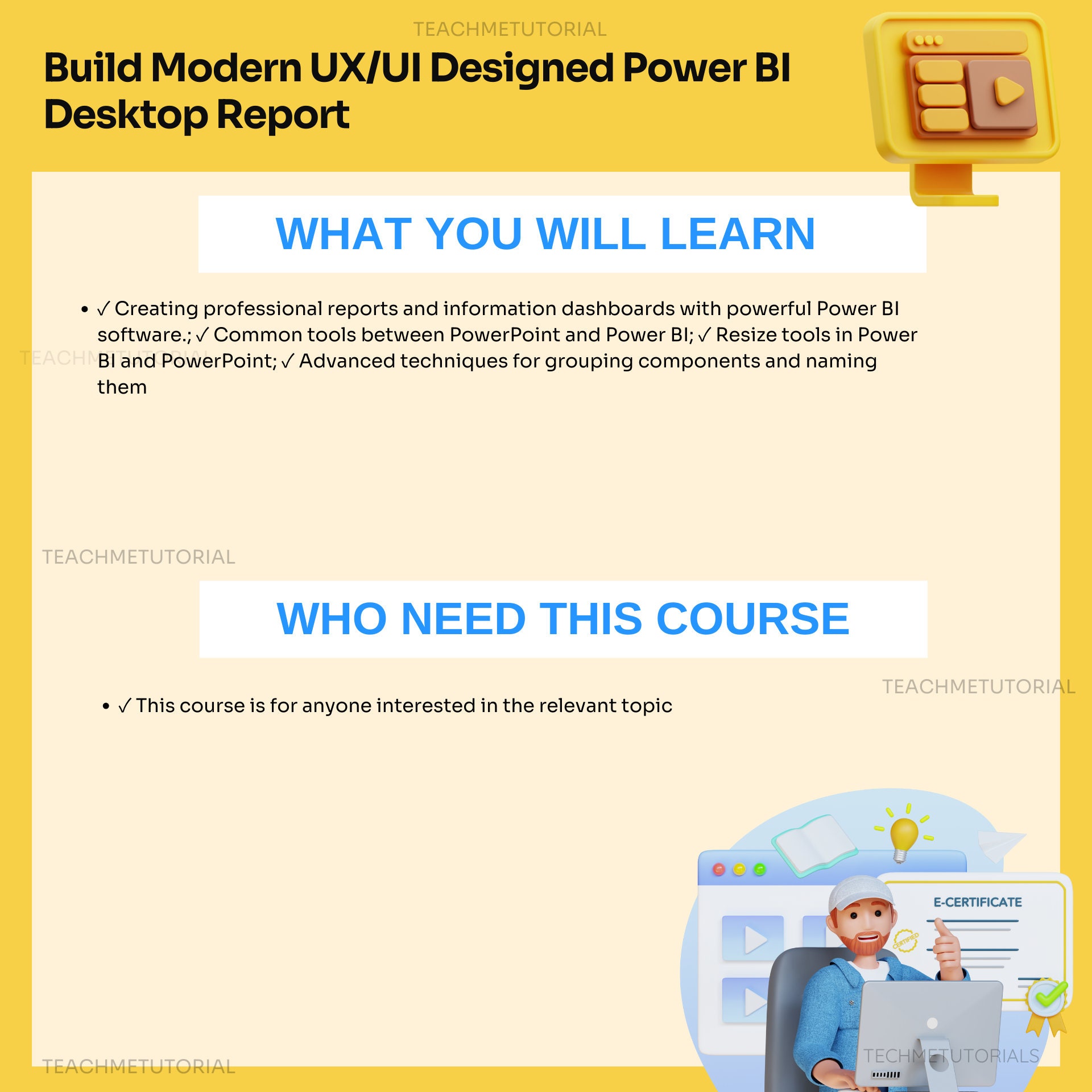 Build Modern UX/UI Designed Power BI Desktop Report Essential Skills - Etsy