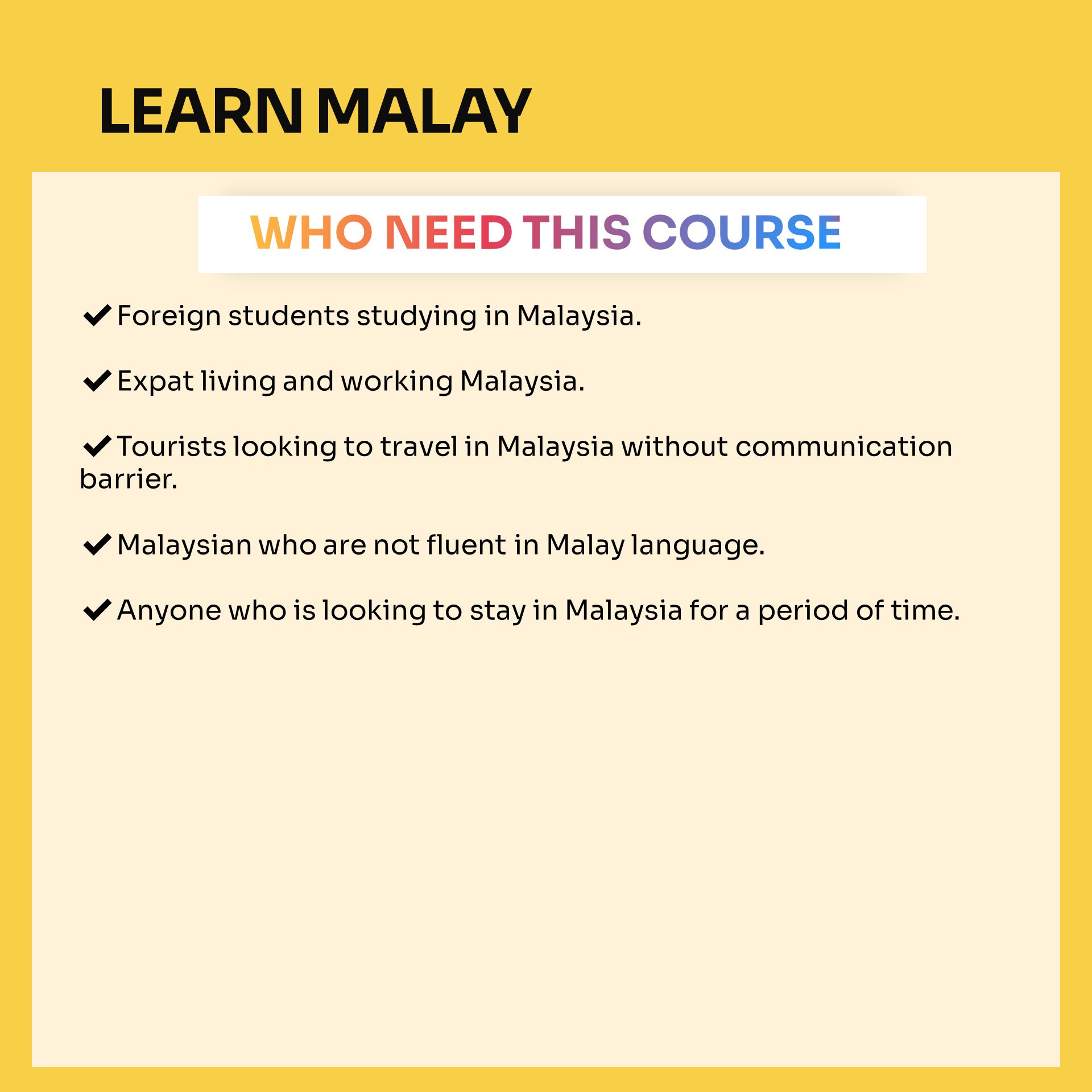 Beginner / Lesson 15 (Directions) || Learn Malay Through English ||, image size:1920x1920