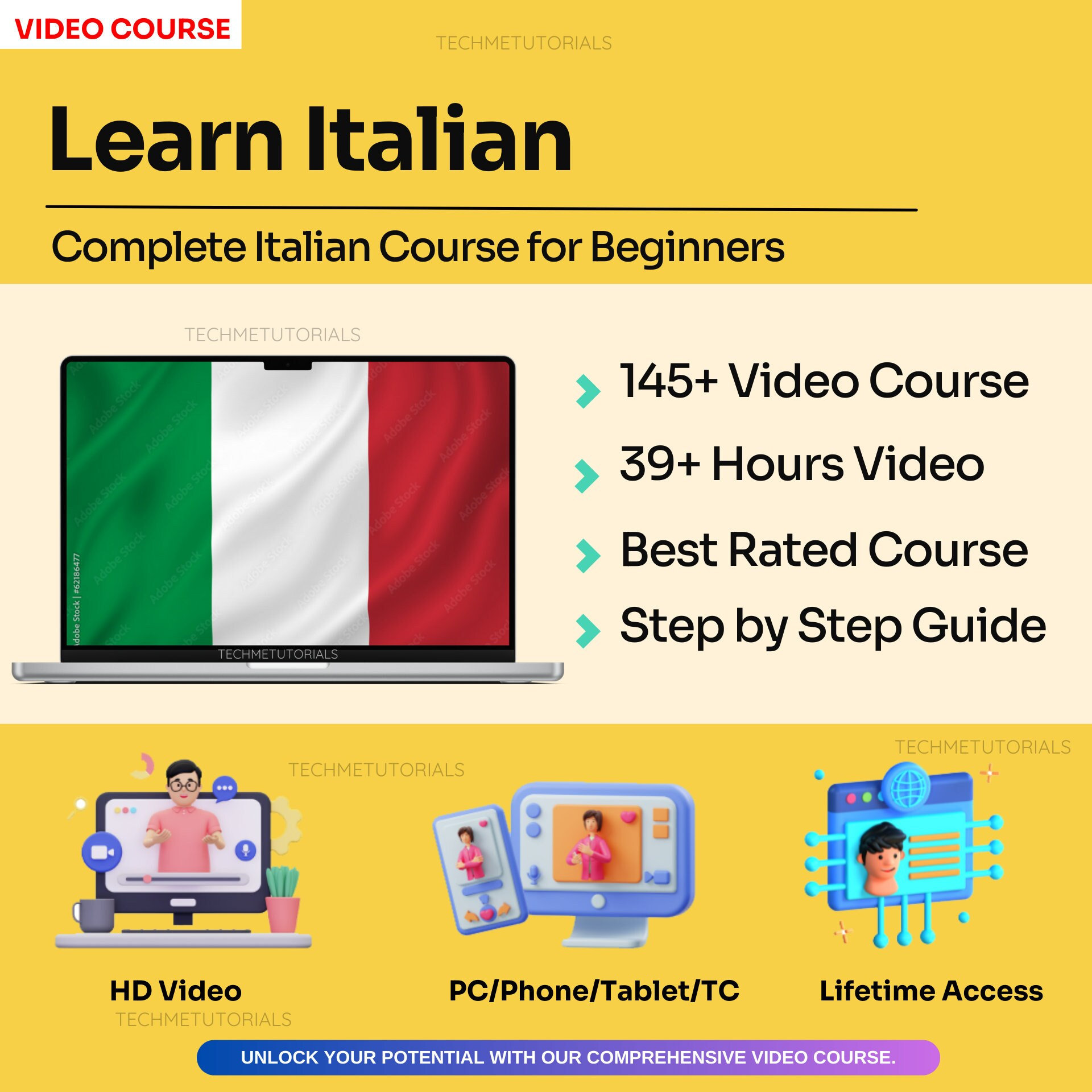 Learn Italian for Beginners [ 145+ Lessons Video Tutorial] | Learn ...
