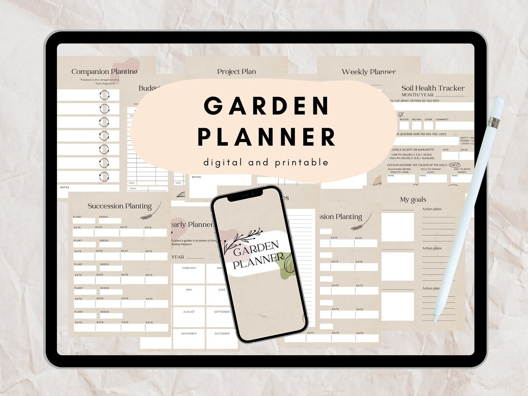 Garden Planner - Digital and Printable - Etsy