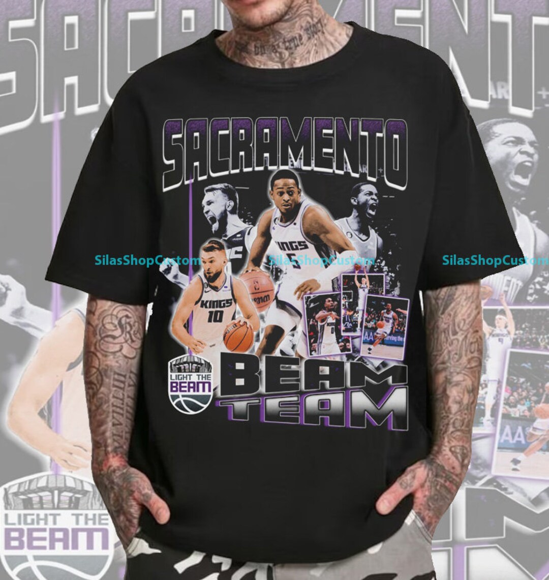 Vintage 90s Basketball Bootleg Style Tshirt, SACRAMENTO KINGS Graphic Tee, Sacramento Kings