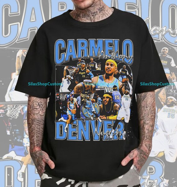 Maillot NBA Rétro Carmelo Anthony Denver Nuggets - Reebok - Blanc - Taille L