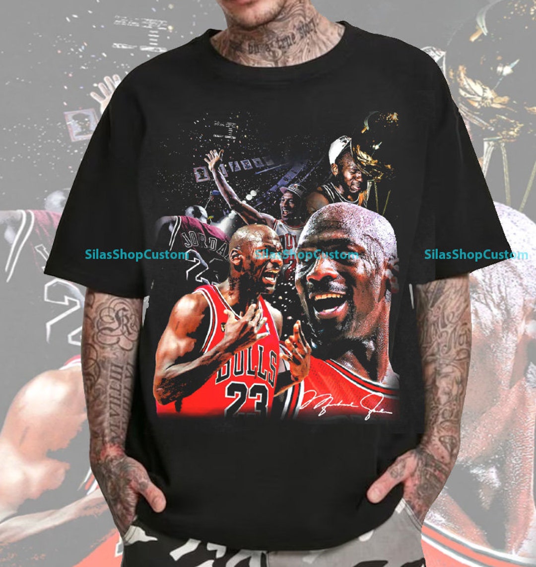 Vintage 90s Basketball Bootleg Style Tshirt, Jordan Graphic Tee