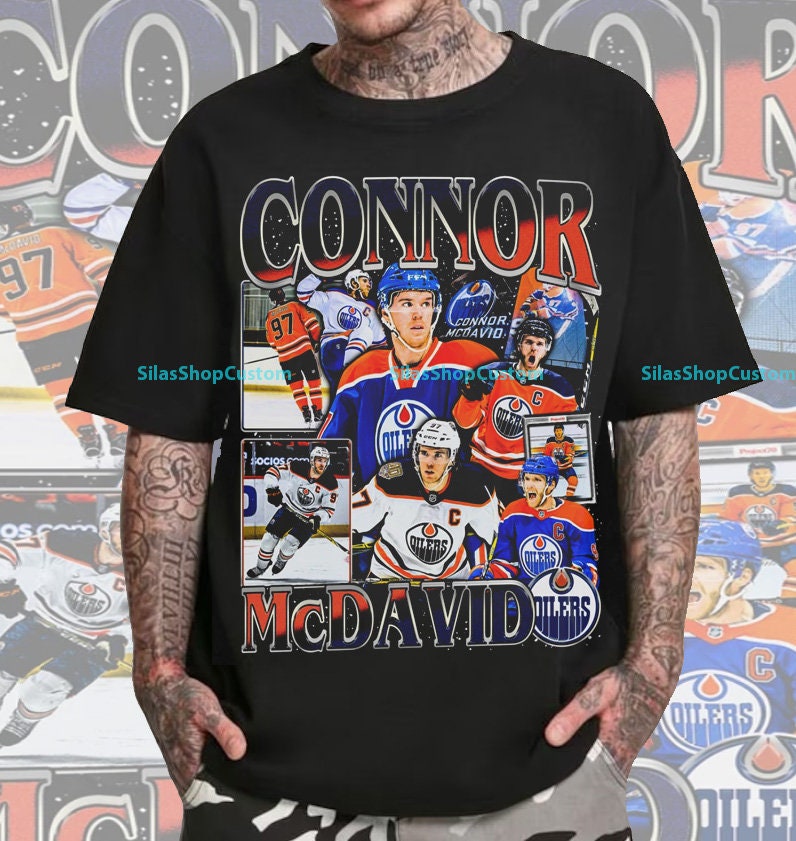 Connor McDavid White T-Shirt Print #919007 Online