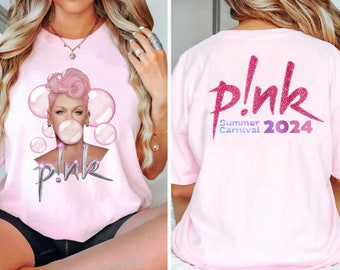 Pink Pink Singer Sommer Karneval 2024 Tour Shirt, Pink Fan Liebhaber Shirt, Musik Tour 2024 Shirt, Trustfall Album Shirt, Konzert 2024 P! Nk Shirt