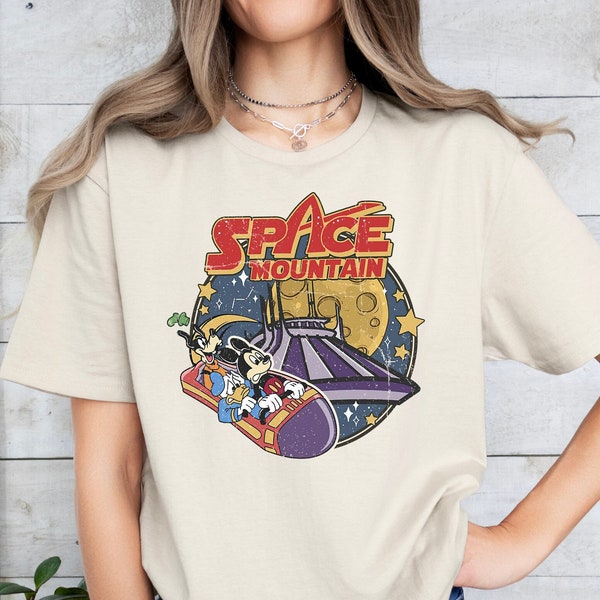 Disney Space Astronauts Shirt, 90's Space Mountain Shirt, Retro Vintage Disney Clothing, Theme Park Outfit, Space Top, Retro Disney Style