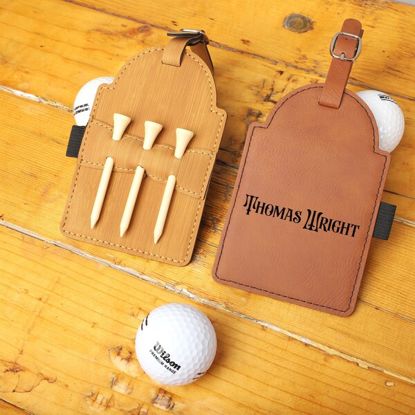 Leather Golf Bag Tag Etsy