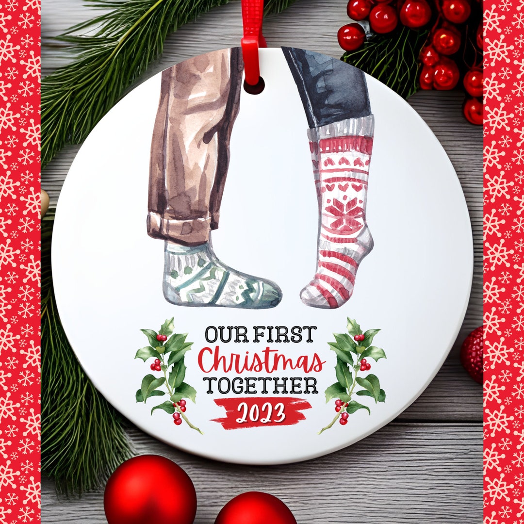 Couple First Christmas Together Ornament Married Couple Gift Etsy