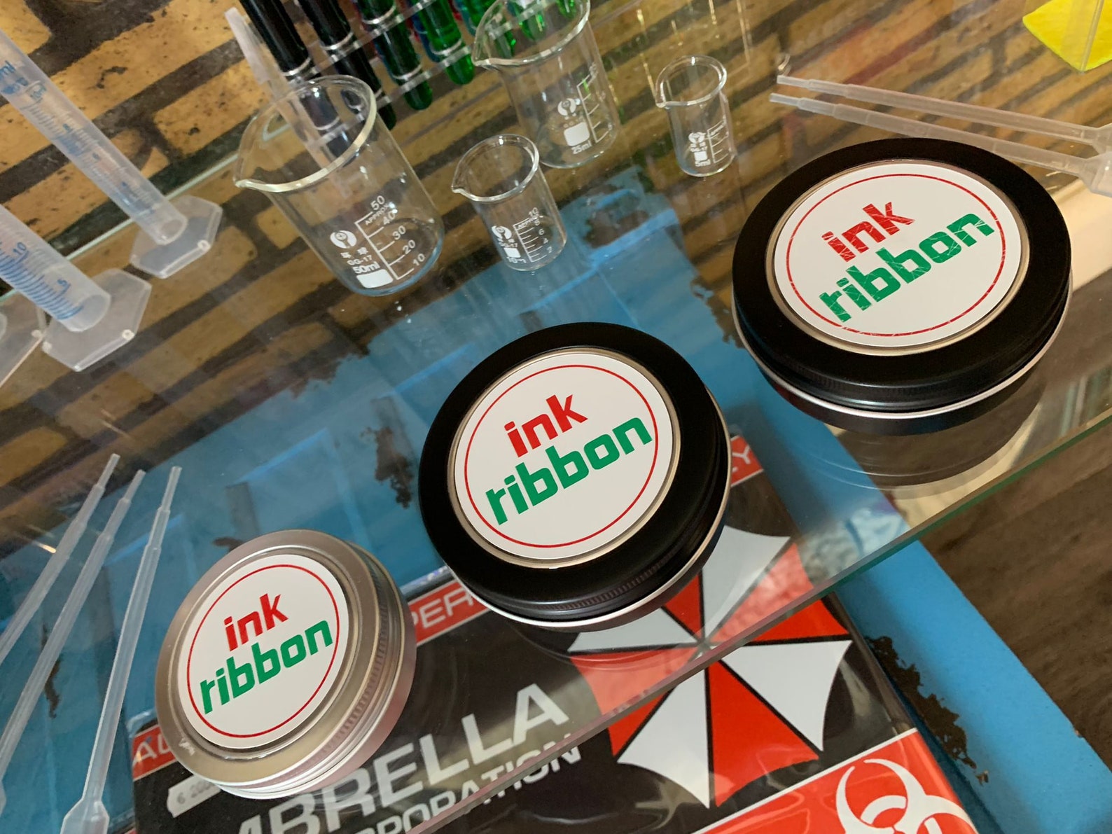 RESIDENT EVIL: Prop Replica Ink Ribbon silver Edition - Etsy