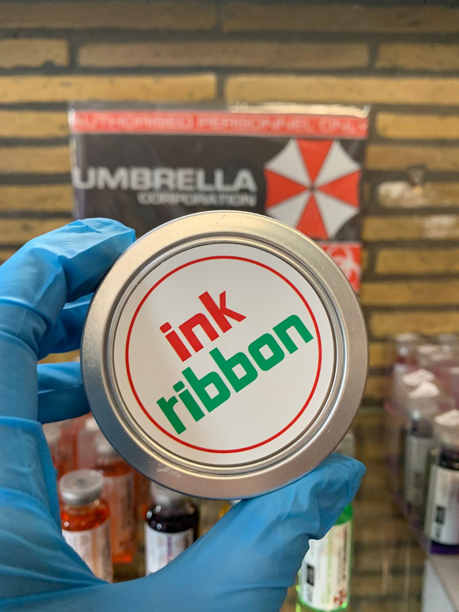 RESIDENT EVIL: Prop Replica Ink Ribbon silver Edition - Etsy