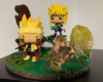 Diorama Funko Pop - Naruto y Minato