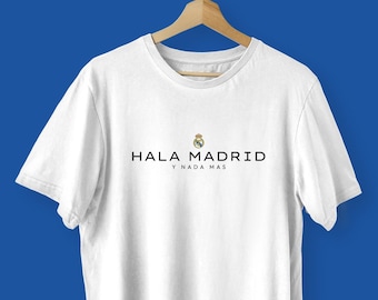 Real Madrid "Hala Madrid" Heavy Cotton Unisex T-Shirt