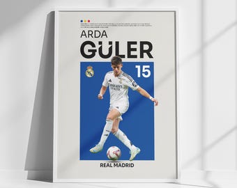 Arda Güler Real Madrid Poster: Turkish Football Art (Digital Download)