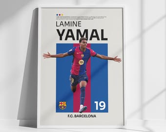 Lamine Yamal Barcelona Poster: Football Art Print (Digital Download)