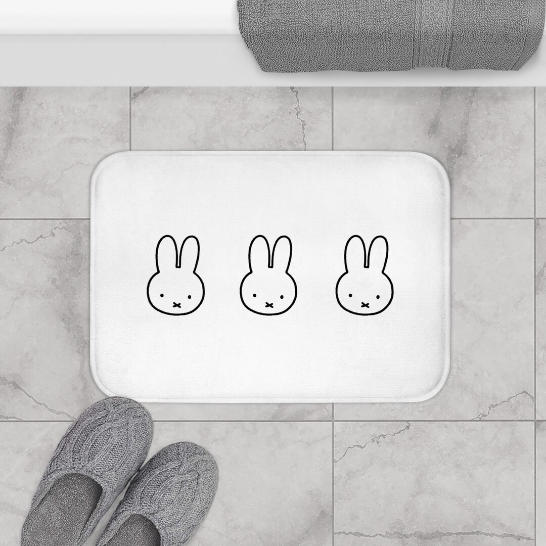 Miffy Bath Mat Miffy Nonslip Bath Mat Cute Bath Mat Etsy Australia