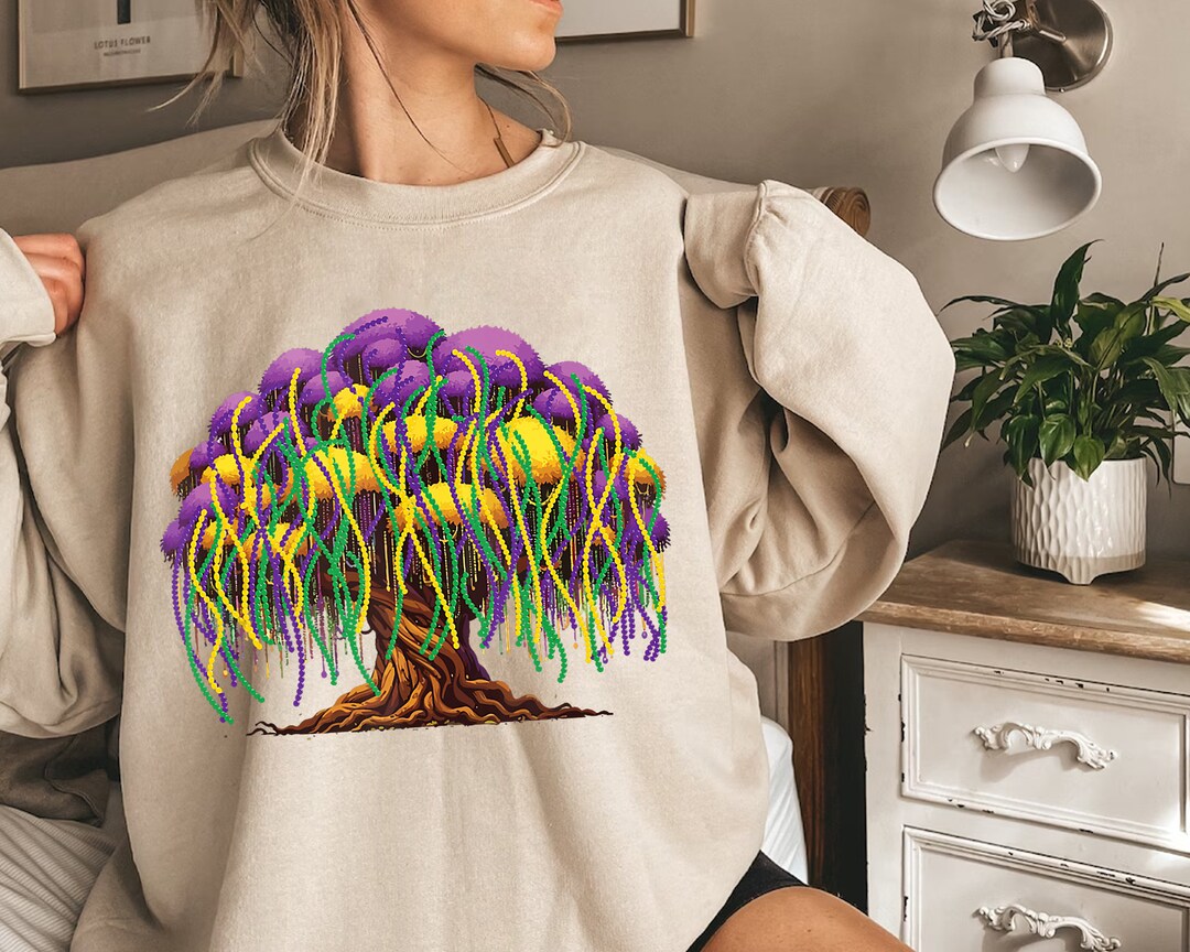 mardi gras bead tree svg