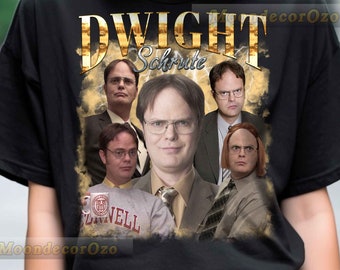 Limited Vintage Dwight Schrute Tshirt, Dwight Schrute Hoodie, Dwight Schrute Sweatshirt, Dwight Schrute Rock Style Bootleg Tee