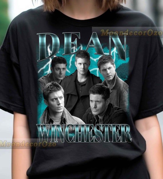 Limited Vintage Dean Winchester Tshirt Dean Winchester Hoodie Dean Winchester Sweatshirt Dean Winchester Rock Style Bootleg Tee Etsy