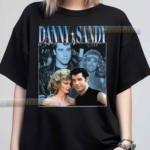 Limited Danny Zuko and Sandy Olsson Vintage Clothing, Unisex T-shirt, Tees, SweatShirt, Hoodie, Gift for Women, Man, Movie Fans