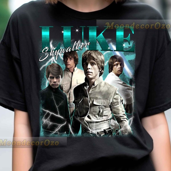 Limited Vintage Luke Skywalker Tshirt, Luke Skywalker Hoodie, Luke Skywalker Sweatshirt, Luke Skywalker Rock Style Bootleg Tee