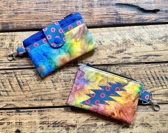 Phish + Grateful Dead inspiriertes Batik Mini Portemonnaie
