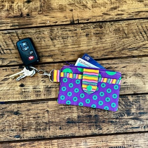 Mini portefeuille Fishman Donut Rainbows Phish Mexico violet et vert