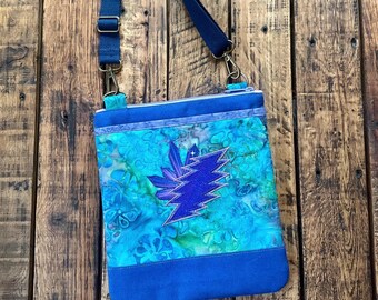 Amethyst Träume Grateful Dead Inspiriert Bolt Kristalle Umhängetasche Kleine Geldbörse