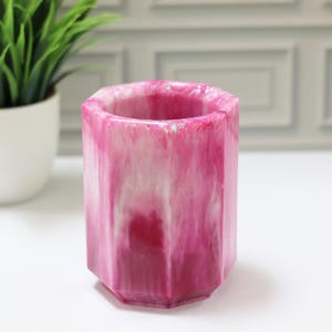 Handmade Customizable Resin Art Pencil Cup | Creative Desk Decor | Perfect for Home Office or Classroom