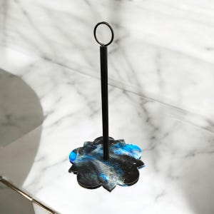 Customizable Resin Paper Towel Holder – Durable Kitchen Accessory, Modern Handmade Design, Countertop Paper towel holder, Rustic Kitchen