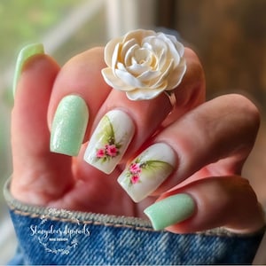 Statement Flower Ring, Handmade Polymer Clay Rose Ring, Custom Floral Nailfie Ring, Unique Clay Jewelry Gift, Adjustable Ring