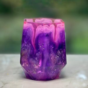 Resin Art Pencil Cup, Customizable Resin Pencil Cup, Modern Art Desk Accessory - Perfect Gift for Students, Coworker Gift