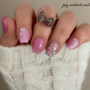 Resin Butterfly Nailfie Rings