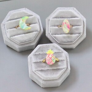 Island Adventure Polymer Clay Nailfie Rings