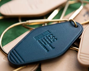 Llavero de piel personalizado: Iniciales grabadas, llavero vintage personalizado, adorno para bolso