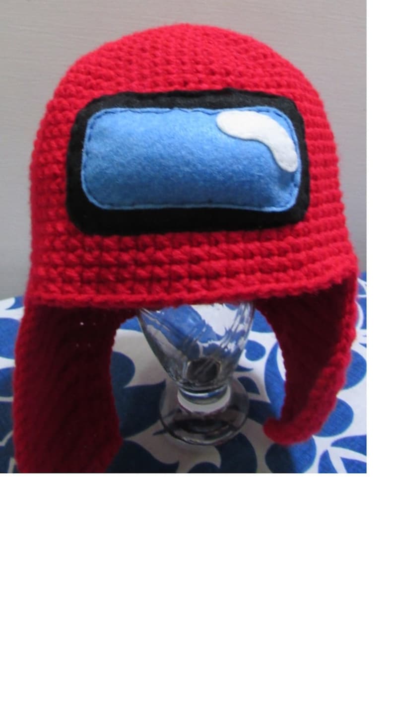 Ultra Cool Among Us Inspired Crochet Hat All Sizes Etsy